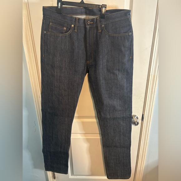 3sixteen CT-100x Classic Tapered - Indigo Selvedge Slim Men's Jeans size 35 - Picture 3 of 6